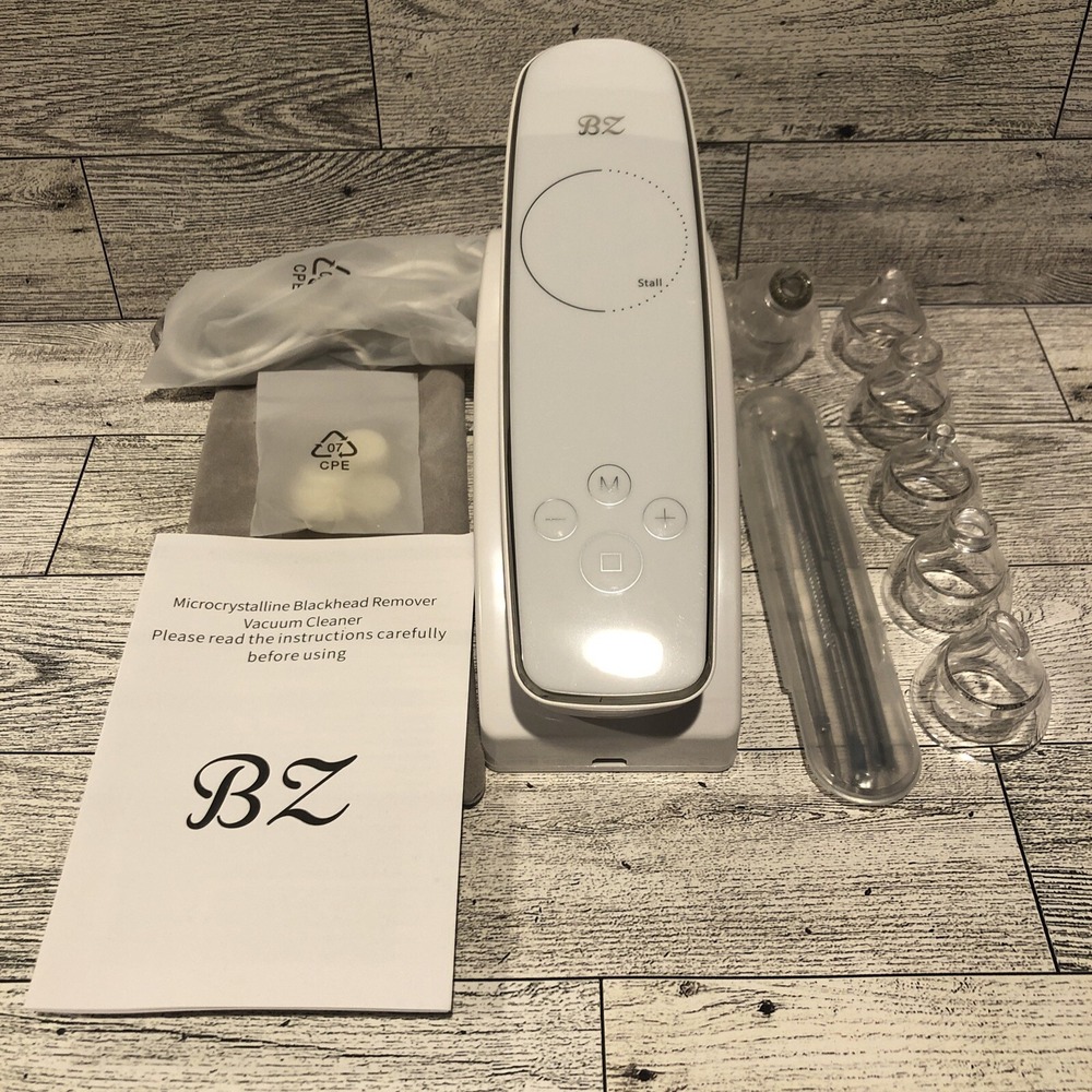 BZ Blackhead Remover Vacuum Portable Suction Tool W LED Display